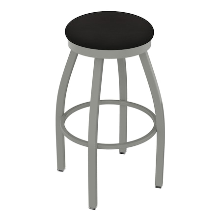 Holland Bar Stool Co 30" Swivel Bar Stool, Nickel Finish, Canter Espresso Seat 80230AN003